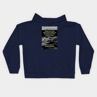 Simone de Beauvoir quote: Change your life today. Don't gamble on the future, act now, without delay. Kids Hoodie